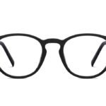Black Full Rim Round Eyeglasses