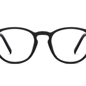 Black Full Rim Round Eyeglasses