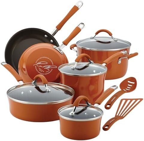 Rachael Ray Cucina Nonstick Cookware Pots and Pans Set
